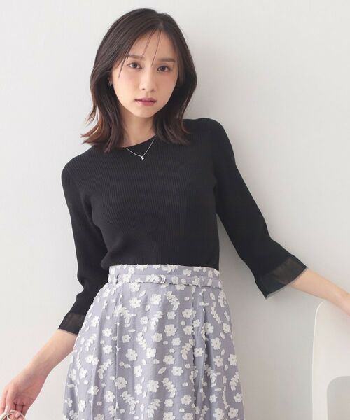 index / インデックス ニット・セーター | オーガニックコットンリブシアーフレア【ハンドウォッシャブル／UVケア】 | 詳細13