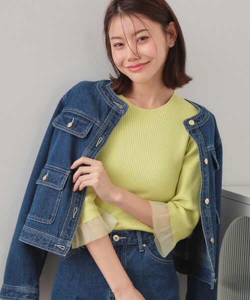 index / インデックス ニット・セーター | オーガニックコットンリブシアーフレア【ハンドウォッシャブル／UVケア】 | 詳細18