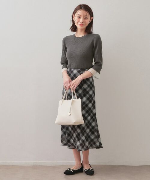 index / インデックス ニット・セーター | オーガニックコットンリブシアーフレア【ハンドウォッシャブル／UVケア】 | 詳細2