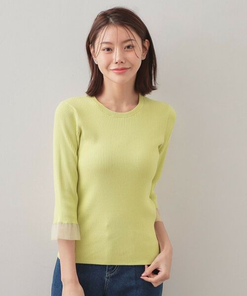 index / インデックス ニット・セーター | オーガニックコットンリブシアーフレア【ハンドウォッシャブル／UVケア】 | 詳細22