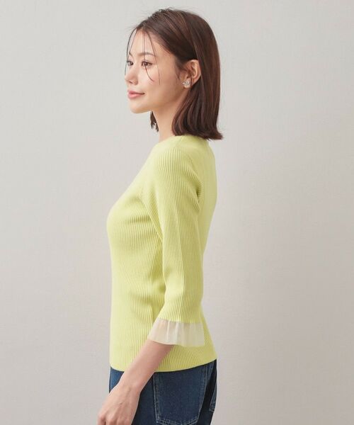 index / インデックス ニット・セーター | オーガニックコットンリブシアーフレア【ハンドウォッシャブル／UVケア】 | 詳細23