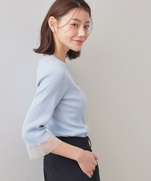 index / インデックス ニット・セーター | オーガニックコットンリブシアーフレア【ハンドウォッシャブル／UVケア】 | 詳細9