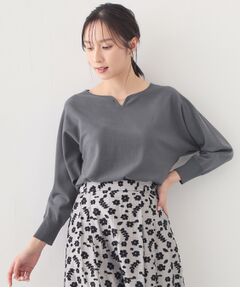 index / インデックス ニット・セーター | フロントパーツ付きドルマンスリーブニット【洗濯機OK／抗ピリング】