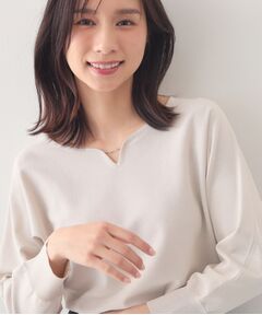 index / インデックス ニット・セーター | フロントパーツ付きドルマンスリーブニット【洗濯機OK／抗ピリング】