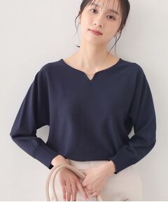 index / インデックス ニット・セーター | フロントパーツ付きドルマンスリーブニット【洗濯機OK／抗ピリング】
