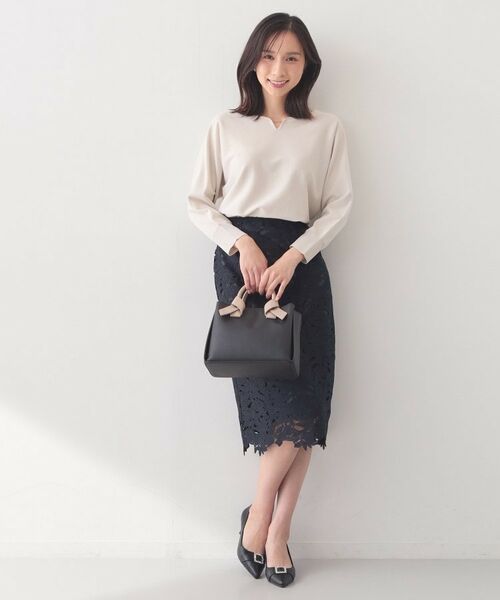 index / インデックス ニット・セーター | フロントパーツ付きドルマンスリーブニット【洗濯機OK／抗ピリング】 | 詳細18