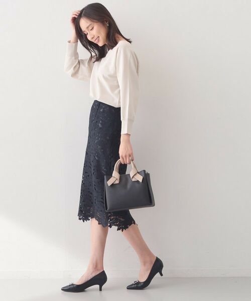 index / インデックス ニット・セーター | フロントパーツ付きドルマンスリーブニット【洗濯機OK／抗ピリング】 | 詳細19