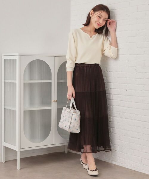 index / インデックス ニット・セーター | フロントパーツ付きドルマンスリーブニット【洗濯機OK／抗ピリング】 | 詳細22