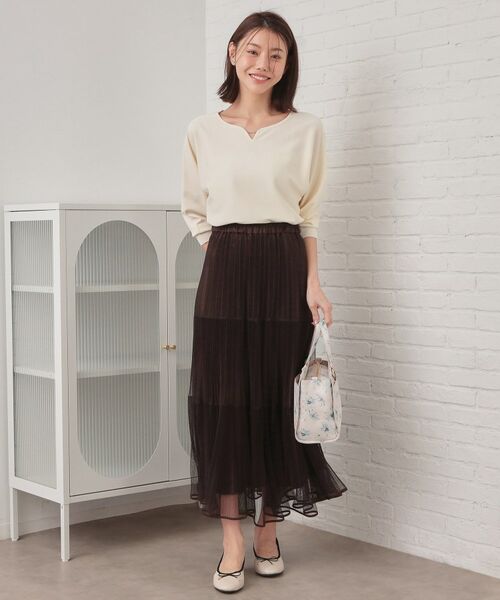 index / インデックス ニット・セーター | フロントパーツ付きドルマンスリーブニット【洗濯機OK／抗ピリング】 | 詳細23