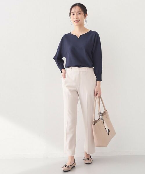 index / インデックス ニット・セーター | フロントパーツ付きドルマンスリーブニット【洗濯機OK／抗ピリング】 | 詳細26