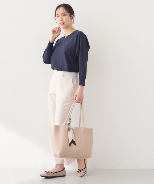 index / インデックス ニット・セーター | フロントパーツ付きドルマンスリーブニット【洗濯機OK／抗ピリング】 | 詳細27