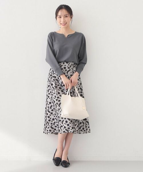 index / インデックス ニット・セーター | フロントパーツ付きドルマンスリーブニット【洗濯機OK／抗ピリング】 | 詳細3