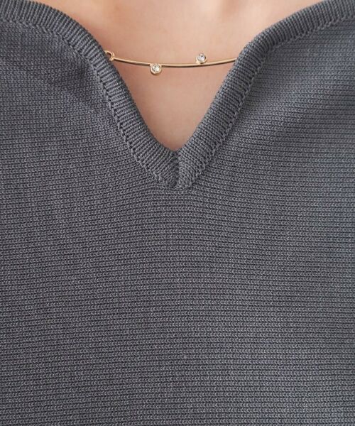 index / インデックス ニット・セーター | フロントパーツ付きドルマンスリーブニット【洗濯機OK／抗ピリング】 | 詳細4