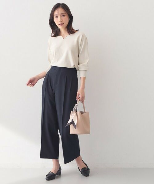 index / インデックス ニット・セーター | フロントパーツ付きドルマンスリーブニット【洗濯機OK／抗ピリング】 | 詳細6