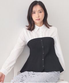 index / インデックス ニット・セーター | シャツドッキングペプラムニット【洗濯機OK】