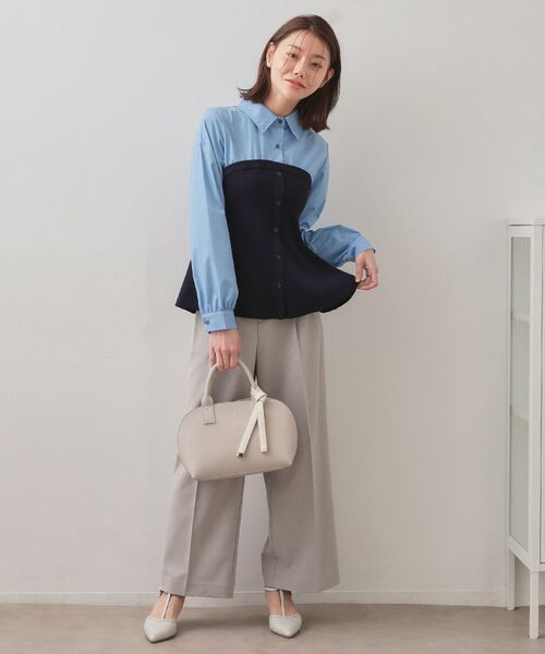 index / インデックス ニット・セーター | シャツドッキングペプラムニット【洗濯機OK】 | 詳細10