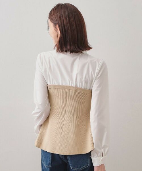 index / インデックス ニット・セーター | シャツドッキングペプラムニット【洗濯機OK】 | 詳細19