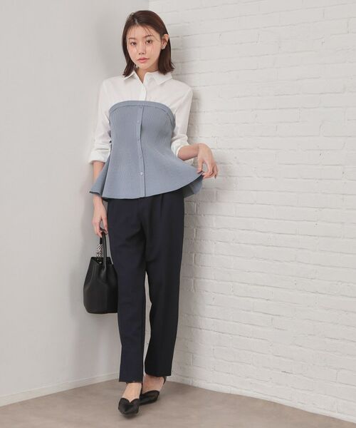 index / インデックス ニット・セーター | シャツドッキングペプラムニット【洗濯機OK】 | 詳細2