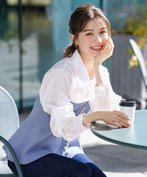 index / インデックス ニット・セーター | シャツドッキングペプラムニット【洗濯機OK】 | 詳細25