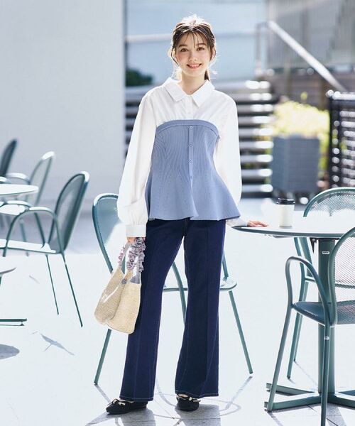 index / インデックス ニット・セーター | シャツドッキングペプラムニット【洗濯機OK】 | 詳細27