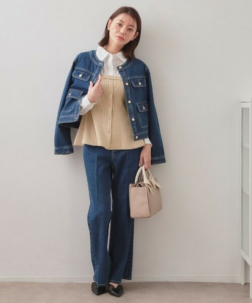 index / インデックス ニット・セーター | シャツドッキングペプラムニット【洗濯機OK】 | 詳細7