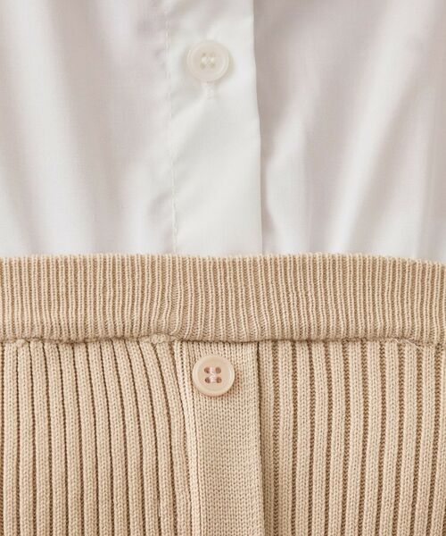 index / インデックス ニット・セーター | シャツドッキングペプラムニット【洗濯機OK】 | 詳細8