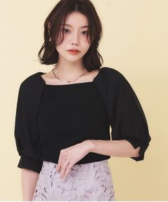 index / インデックス ニット・セーター | バルーンシアードッキングスクエアニット【洗濯機OK】