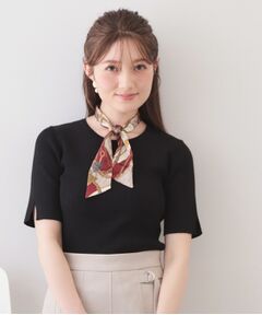 index / インデックス ニット・セーター | ラメリブ半袖ニット【洗濯機OK】