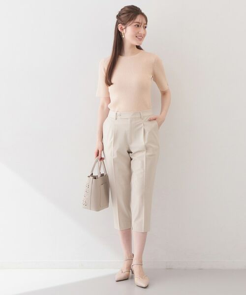 index / インデックス ニット・セーター | ラメリブ半袖ニット【洗濯機OK】 | 詳細14