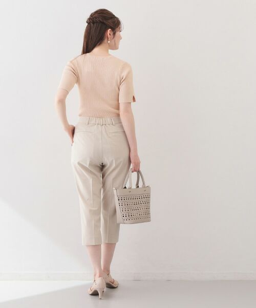 index / インデックス ニット・セーター | ラメリブ半袖ニット【洗濯機OK】 | 詳細15