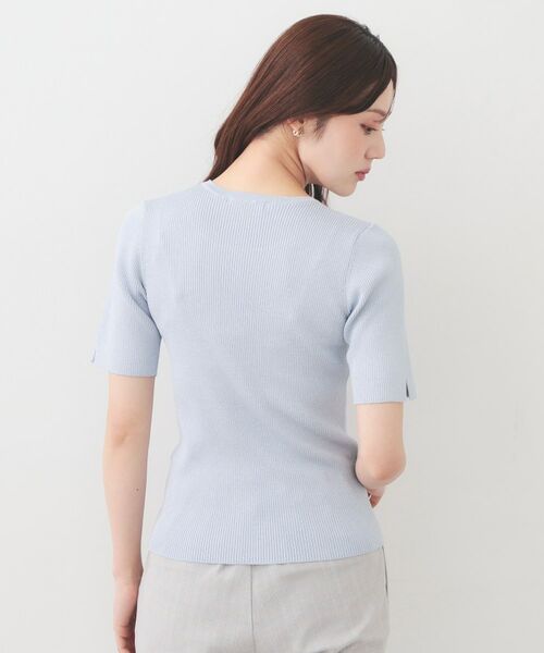 index / インデックス ニット・セーター | ラメリブ半袖ニット【洗濯機OK】 | 詳細19
