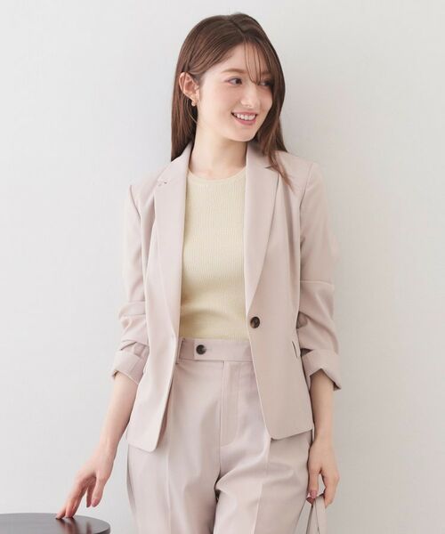 index / インデックス ニット・セーター | ラメリブ半袖ニット【洗濯機OK】 | 詳細2