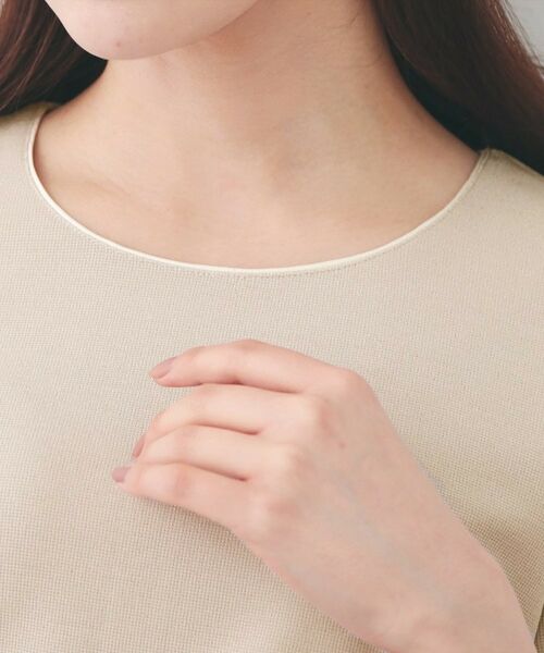 index / インデックス カットソー | フレアスリーブバイカラートップス【洗濯機OK・接触冷感・UVケア】 | 詳細20