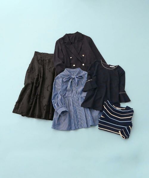 index / インデックス カットソー | UVケアフレアスリーブバイカラートップス【洗濯機OK/接触冷感】 | 詳細24