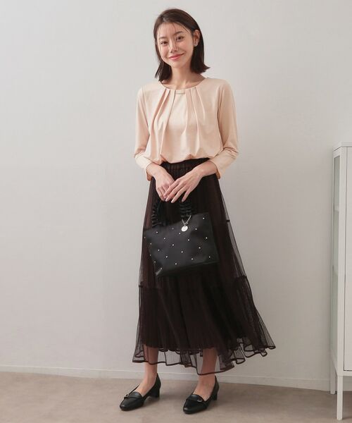 index / インデックス カットソー | タックビジュー7分袖トップス【洗濯機可】 | 詳細10