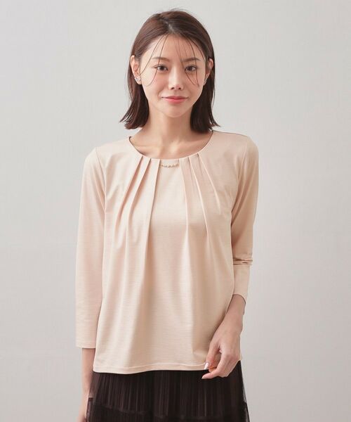 index / インデックス カットソー | タックビジュー7分袖トップス【洗濯機可】 | 詳細13