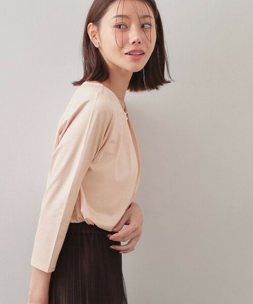 index / インデックス カットソー | タックビジュー7分袖トップス【洗濯機可】 | 詳細9