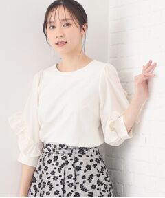 index / インデックス カットソー | フリルスリーブドッキングポンチトップス【洗濯機OK】