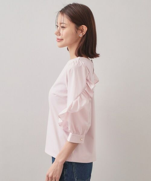 index / インデックス カットソー | フリルスリーブドッキングポンチトップス【洗濯機OK】 | 詳細14