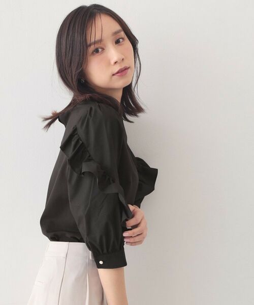 index / インデックス カットソー | フリルスリーブドッキングポンチトップス【洗濯機OK】 | 詳細5