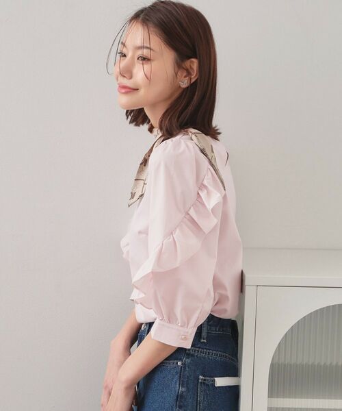 index / インデックス カットソー | フリルスリーブドッキングポンチトップス【洗濯機OK】 | 詳細9
