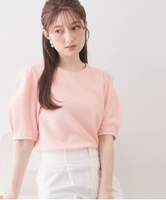 index / インデックス カットソー | サッカージャカードタックパフトップス【洗濯機OK／UVケア／接触冷感】