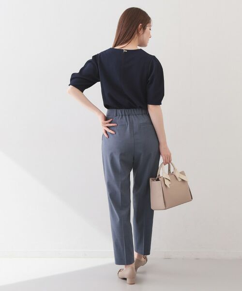 index / インデックス カットソー | サッカージャカードタックパフトップス【洗濯機OK／UVケア／接触冷感】 | 詳細15