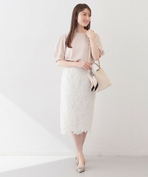 index / インデックス カットソー | サッカージャカードタックパフトップス【洗濯機OK／UVケア／接触冷感】 | 詳細6