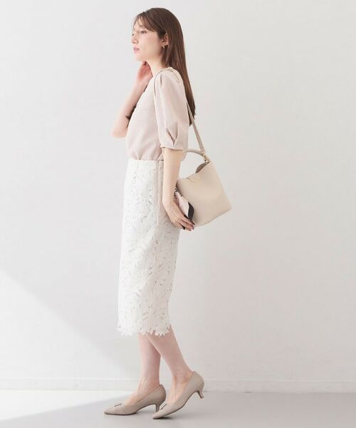 index / インデックス カットソー | サッカージャカードタックパフトップス【洗濯機OK／UVケア／接触冷感】 | 詳細7