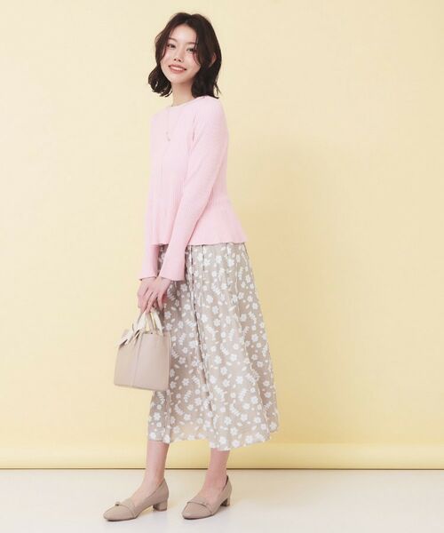 index / インデックス カーディガン・ボレロ | 前後2wayラメトリムリボンカーディガン【洗濯機OK】 | 詳細16