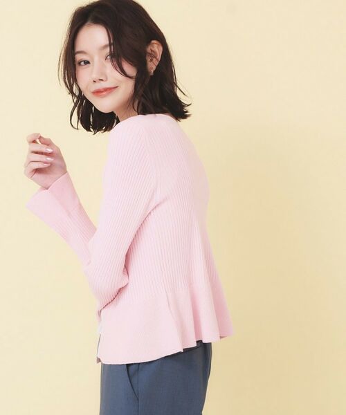index / インデックス カーディガン・ボレロ | 前後2wayラメトリムリボンカーディガン【洗濯機OK】 | 詳細18