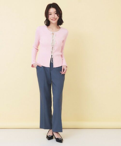 index / インデックス カーディガン・ボレロ | 前後2wayラメトリムリボンカーディガン【洗濯機OK】 | 詳細19