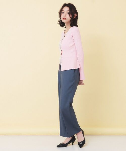 index / インデックス カーディガン・ボレロ | 前後2wayラメトリムリボンカーディガン【洗濯機OK】 | 詳細20