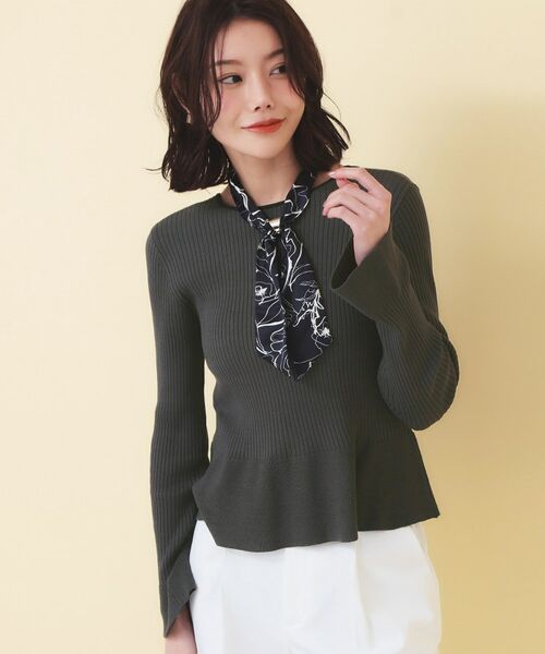 index / インデックス カーディガン・ボレロ | 前後2wayラメトリムリボンカーディガン【洗濯機OK】 | 詳細8